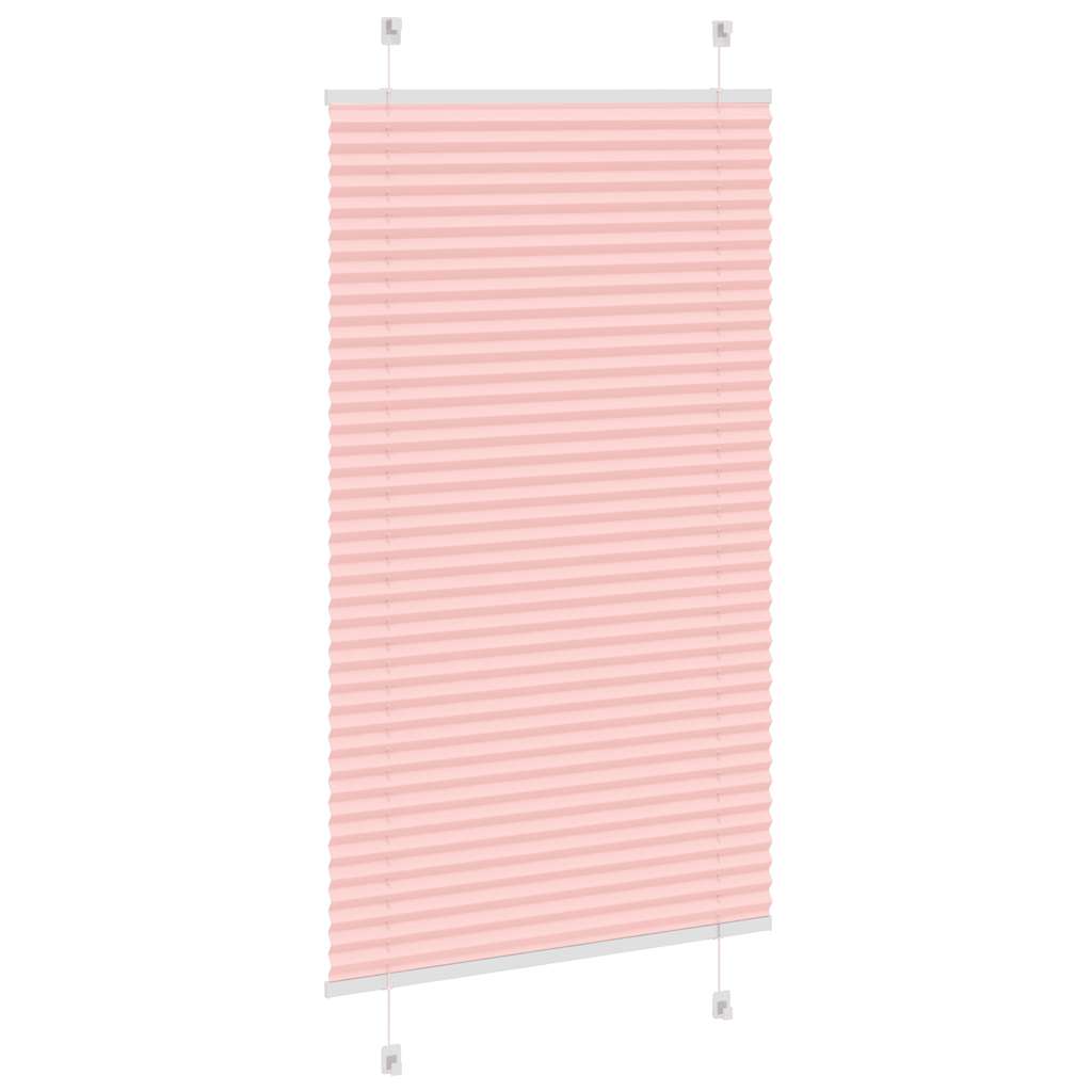 vidaXL Πλισέ Στόρι Ροζ 75x100 εκ. Πλάτος Υφάσματος 74,4 εκ. Πολυεστέρας