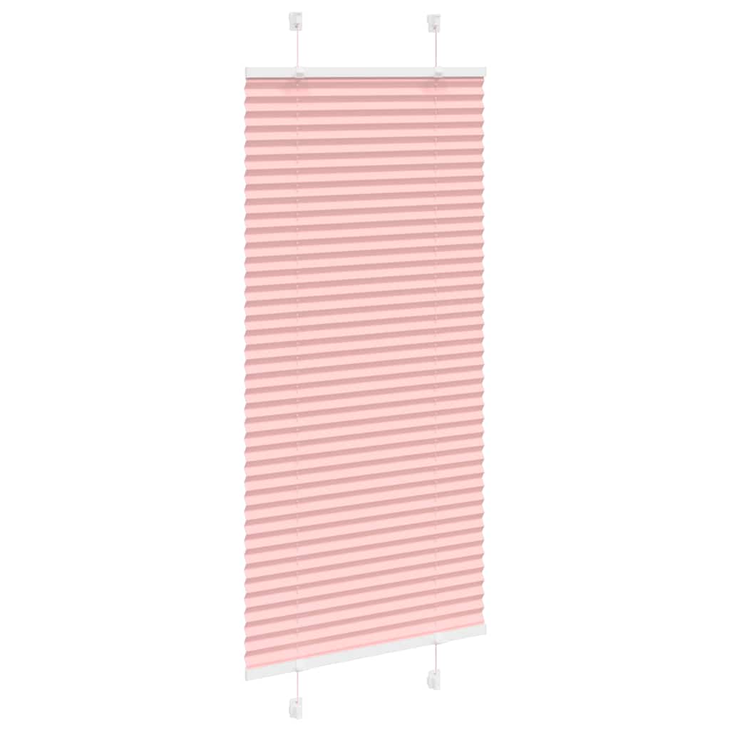 vidaXL Πλισέ Στόρι Ροζ 65x150 εκ. Πλάτος Υφάσματος 64,4 εκ. Πολυεστέρας