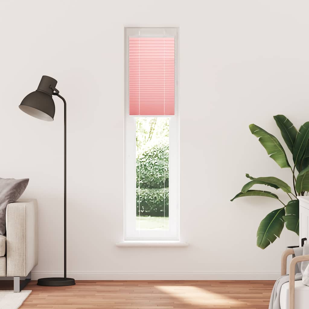 vidaXL Πλισέ Στόρι Ροζ 45x200 εκ. Πλάτος Υφάσματος 44,4 εκ. Πολυεστέρας