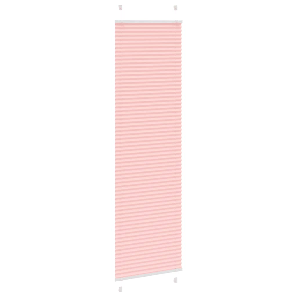 vidaXL Πλισέ Στόρι Ροζ 55x200 εκ. Πλάτος Υφάσματος 54,4 εκ. Πολυεστέρας