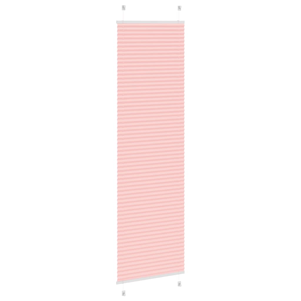 vidaXL Πλισέ Στόρι Ροζ 55x200 εκ. Πλάτος Υφάσματος 54,4 εκ. Πολυεστέρας