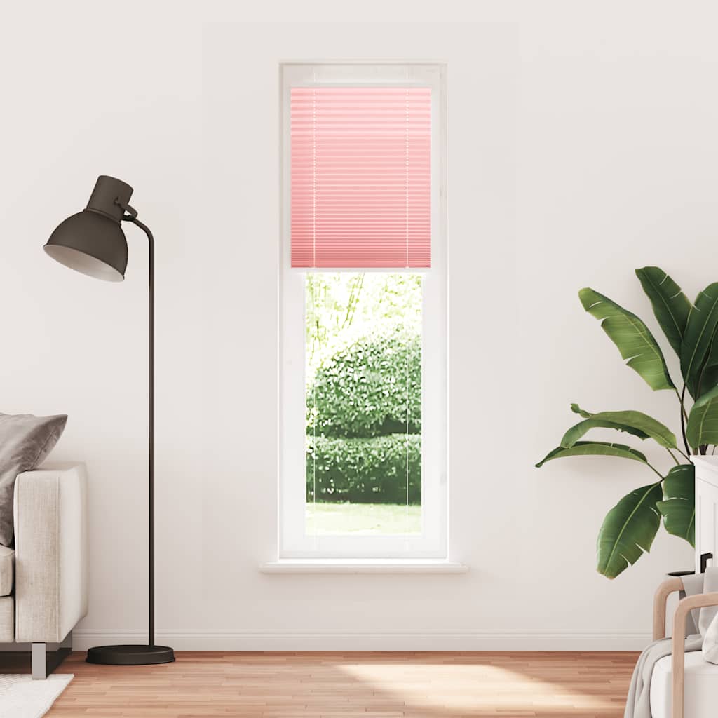 vidaXL Πλισέ Στόρι Ροζ 60x200 εκ. Πλάτος Υφάσματος 59,4 εκ. Πολυεστέρας