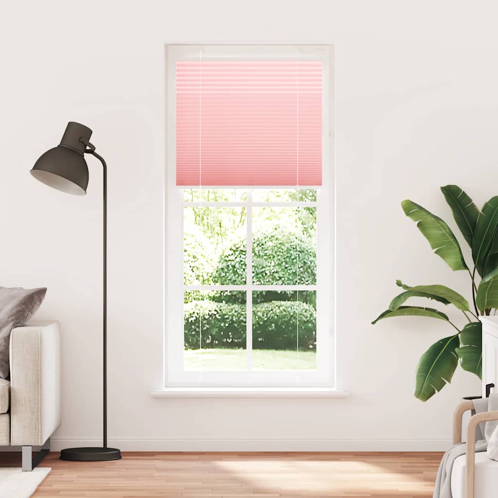 vidaXL Πλισέ Στόρι Ροζ 95x200 εκ. Πλάτος Υφάσματος 94,4 εκ. Πολυεστέρας