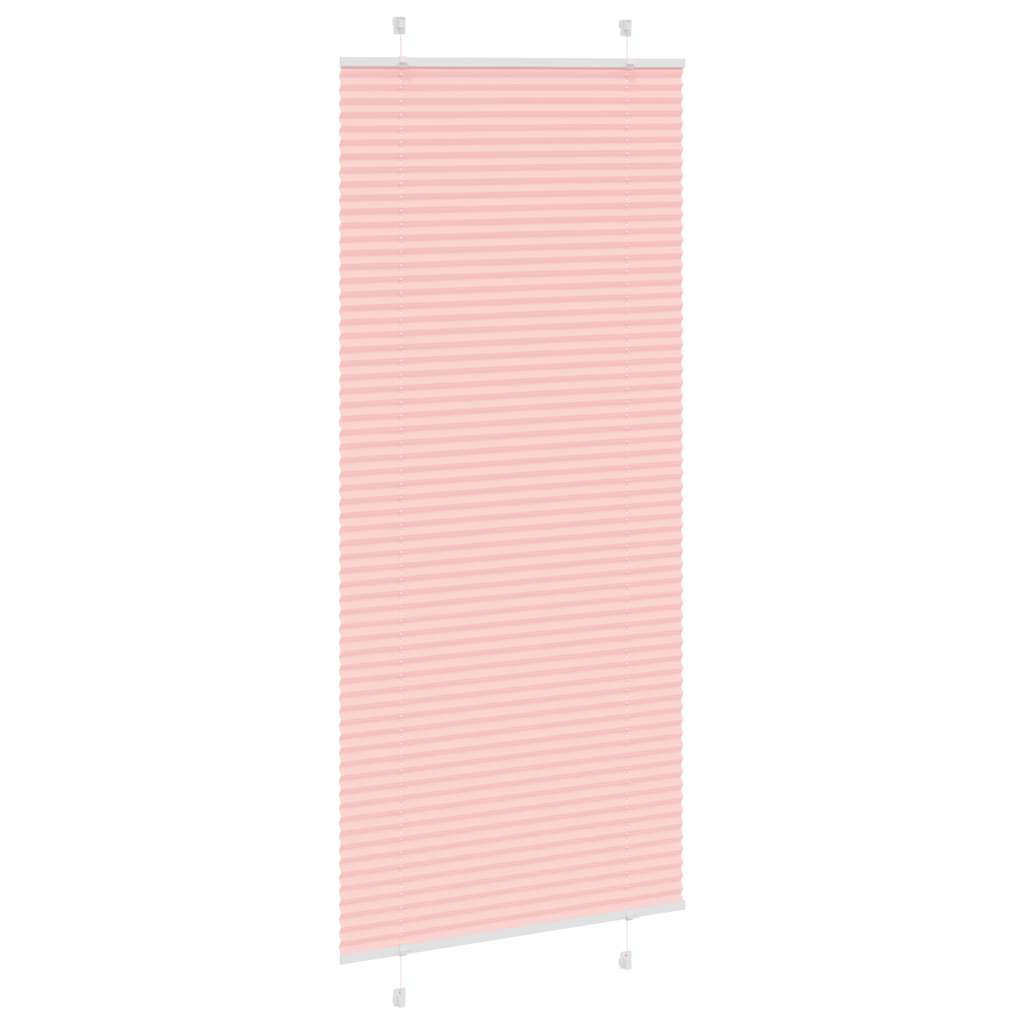 vidaXL Πλισέ Στόρι Ροζ 95x200 εκ. Πλάτος Υφάσματος 94,4 εκ. Πολυεστέρας