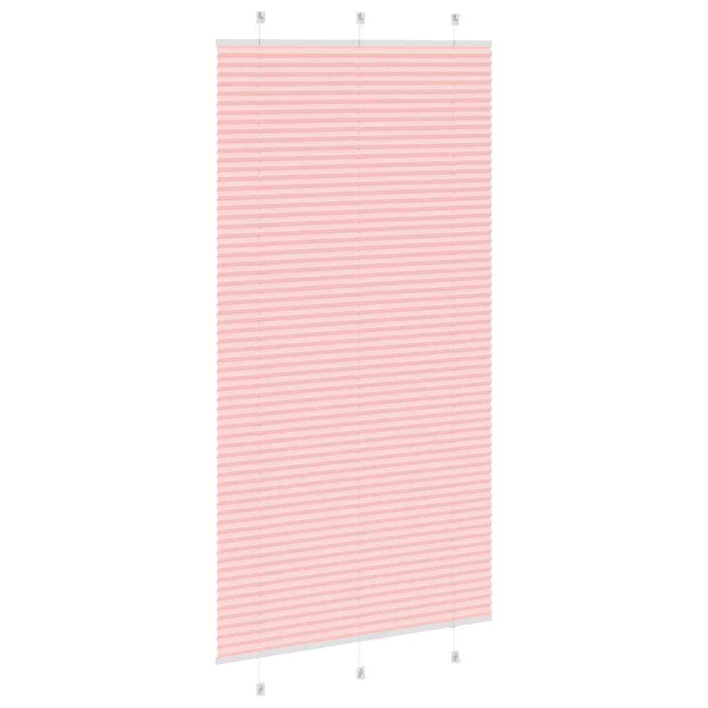 vidaXL Πλισέ Στόρι Ροζ 110x200 εκ. Πλάτος Υφάσματος 109,4 εκ. Πολυεστέρας
