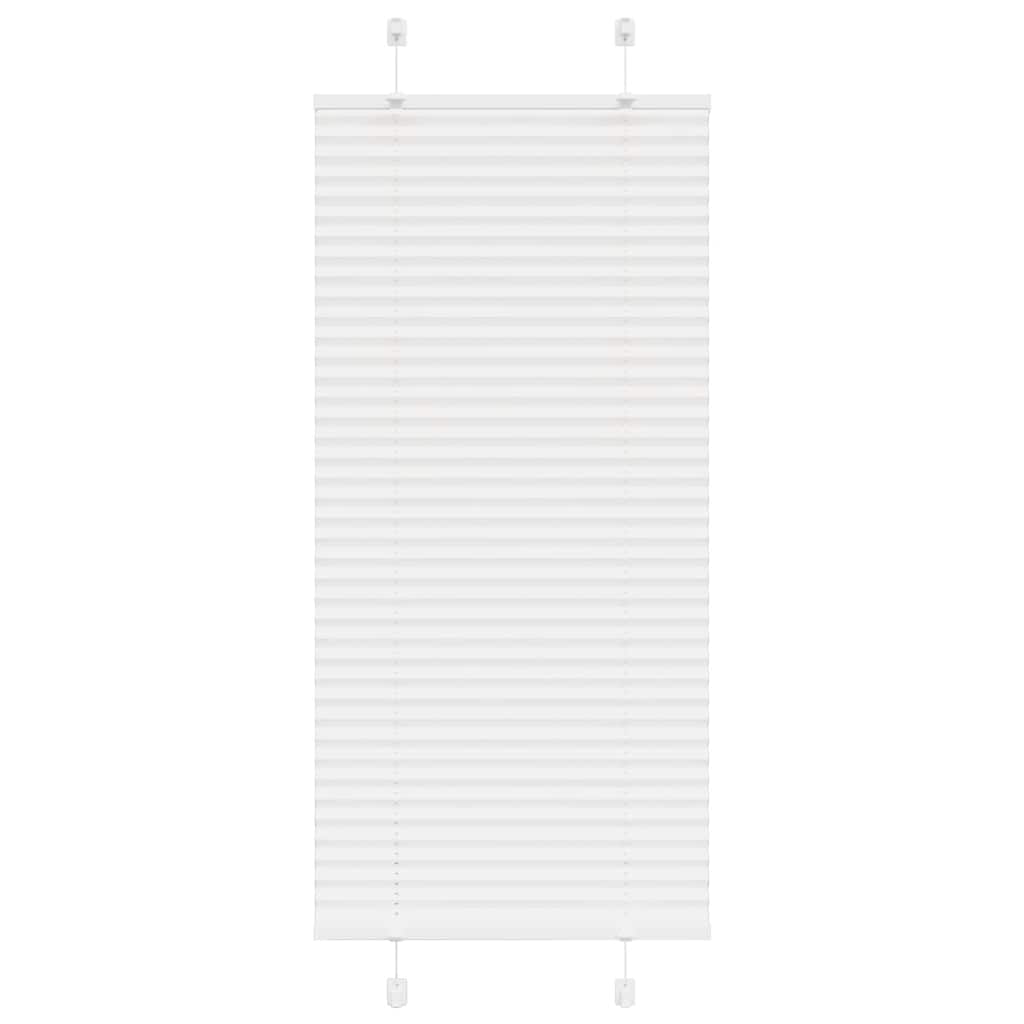 vidaXL Πλισέ περσίδα Λευκό 55x100 cm Πλάτος υφάσματος 54,4 cm
