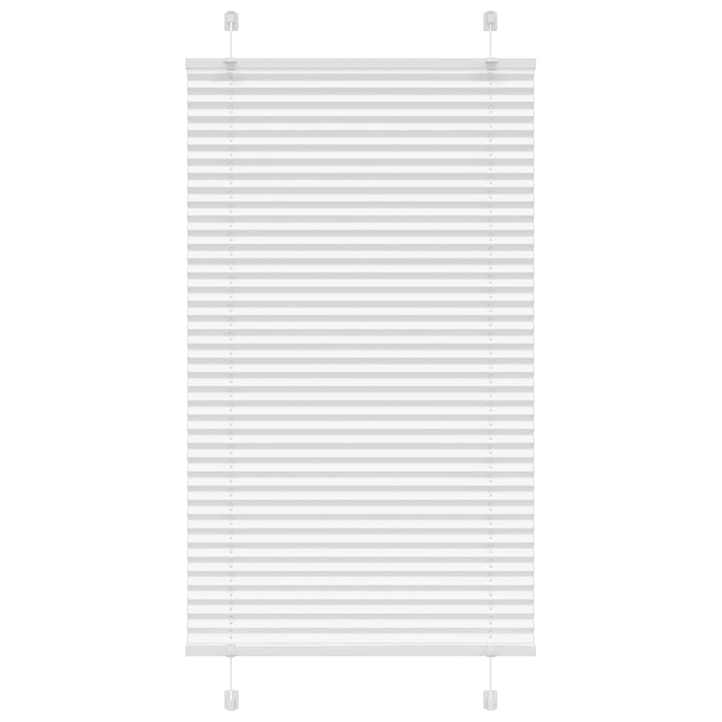 vidaXL Πλισέ περσίδα Λευκό 70x100 cm Πλάτος υφάσματος 69,4 cm