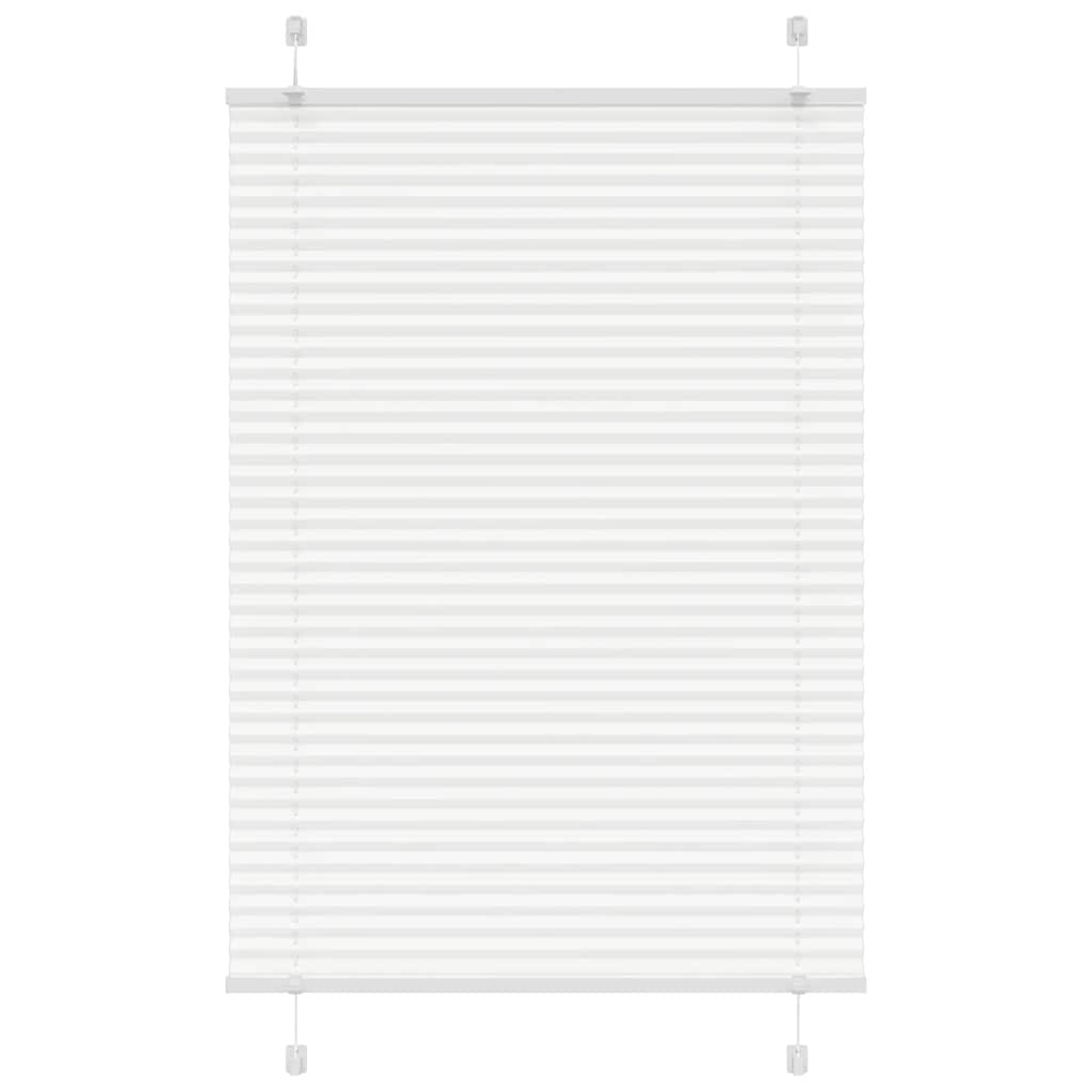 vidaXL Πλισέ περσίδα Λευκό 95x100 cm Πλάτος υφάσματος 94,4 cm