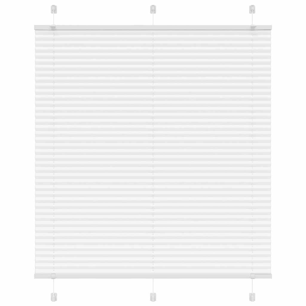vidaXL Πλισέ περσίδα Λευκό 120x100 cm Πλάτος υφάσματος 119,4 cm