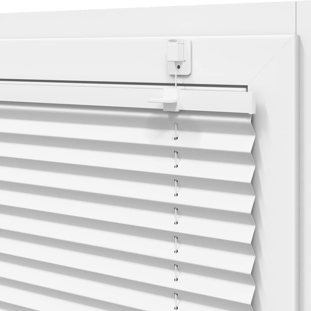 vidaXL Πλισέ περσίδα Λευκό 120x100 cm Πλάτος υφάσματος 119,4 cm