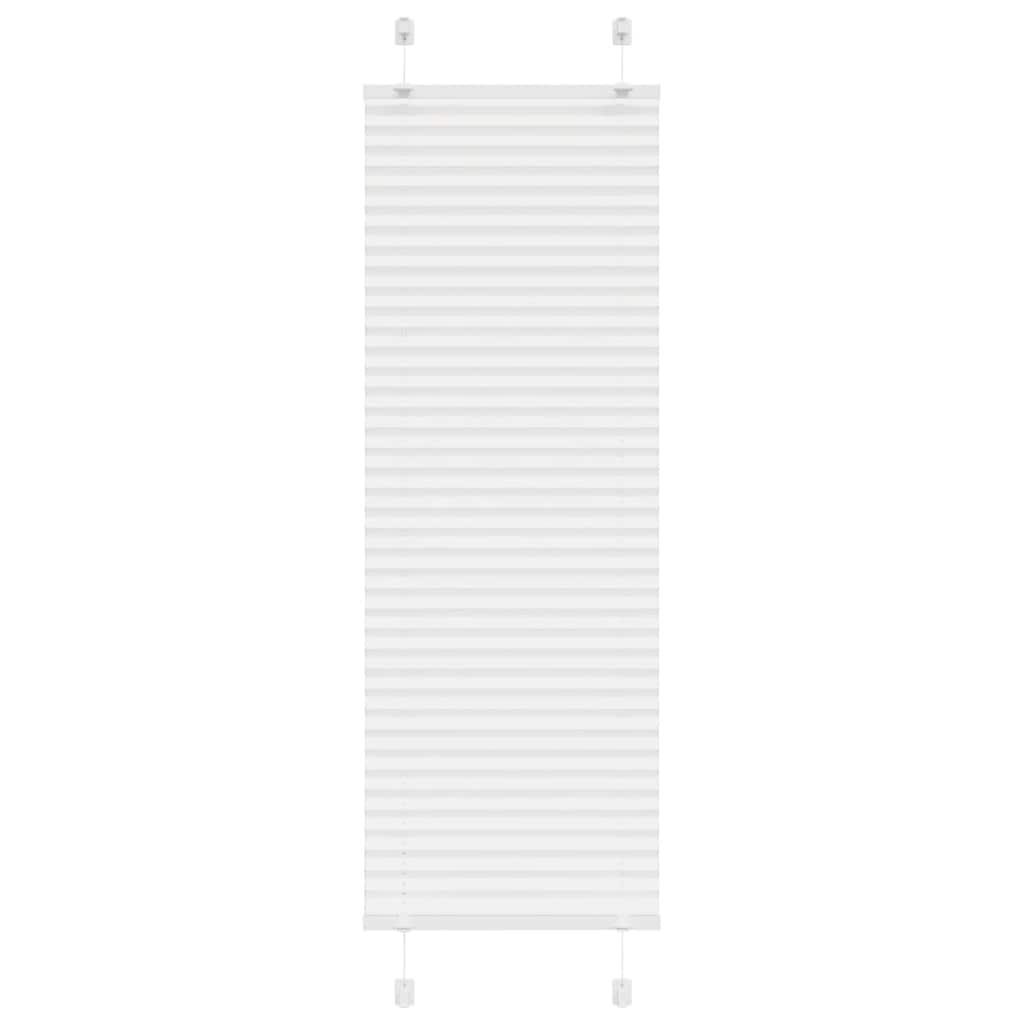 vidaXL Πλισέ περσίδα Λευκό 40x150 cm Πλάτος υφάσματος 39,4 cm