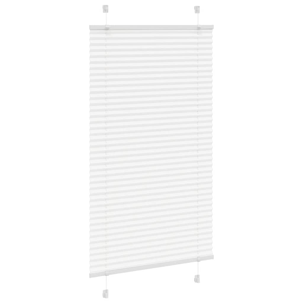 vidaXL Πλισέ περσίδα Λευκό 70x150 cm Πλάτος υφάσματος 69,4 cm