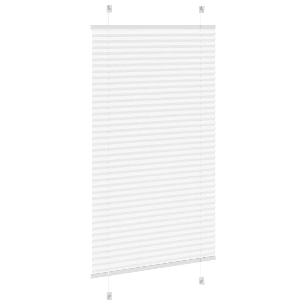vidaXL Πλισέ περσίδα Λευκό 70x150 cm Πλάτος υφάσματος 69,4 cm