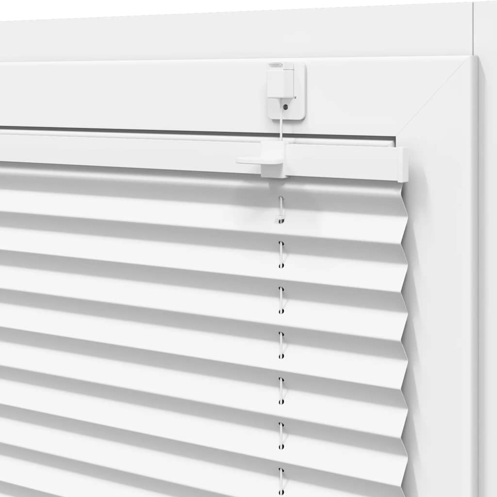 vidaXL Πλισέ περσίδα Λευκό 70x150 cm Πλάτος υφάσματος 69,4 cm