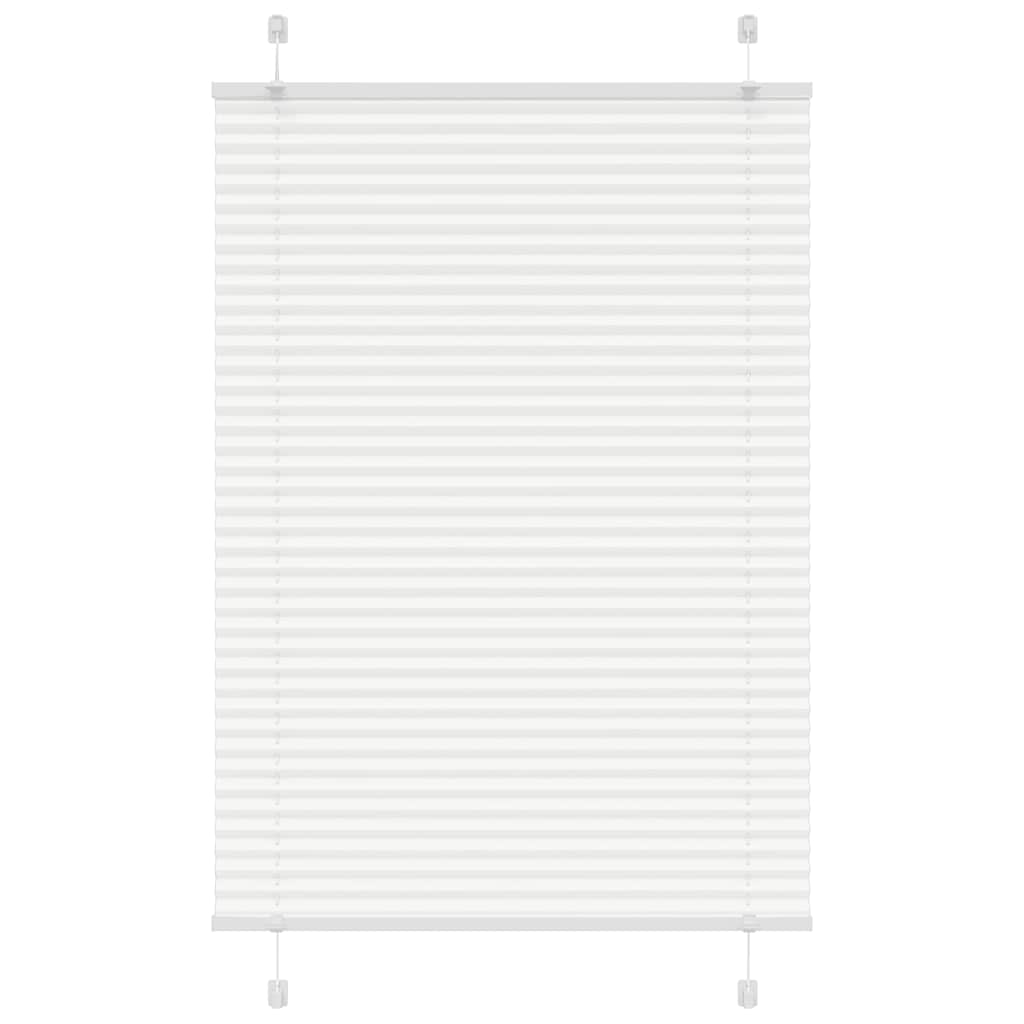 vidaXL Πλισέ περσίδα Λευκό 95x150 cm Πλάτος υφάσματος 94,4 cm