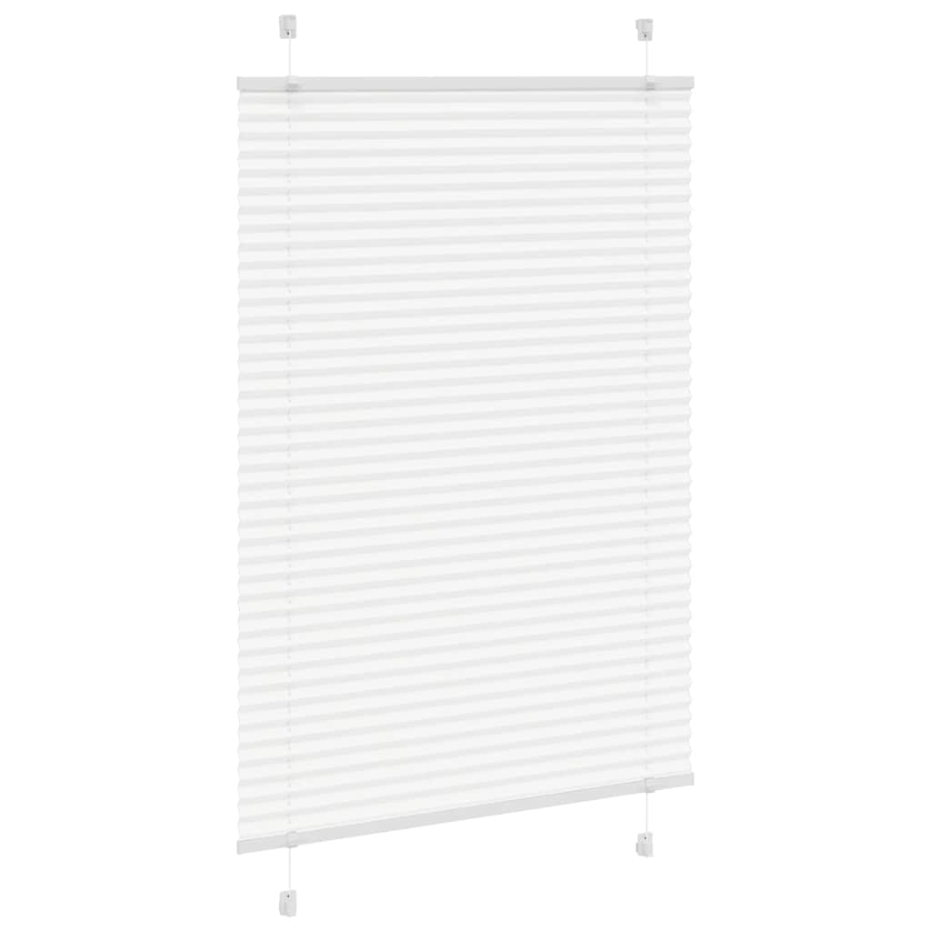 vidaXL Πλισέ περσίδα Λευκό 95x150 cm Πλάτος υφάσματος 94,4 cm