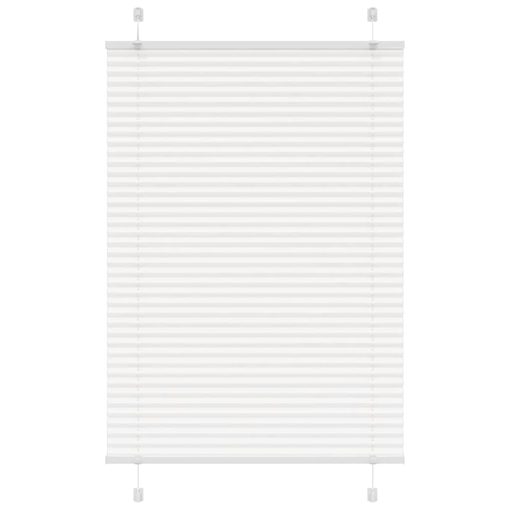vidaXL Πλισέ περσίδα Λευκό 100x150 cm Πλάτος υφάσματος 99,4 cm
