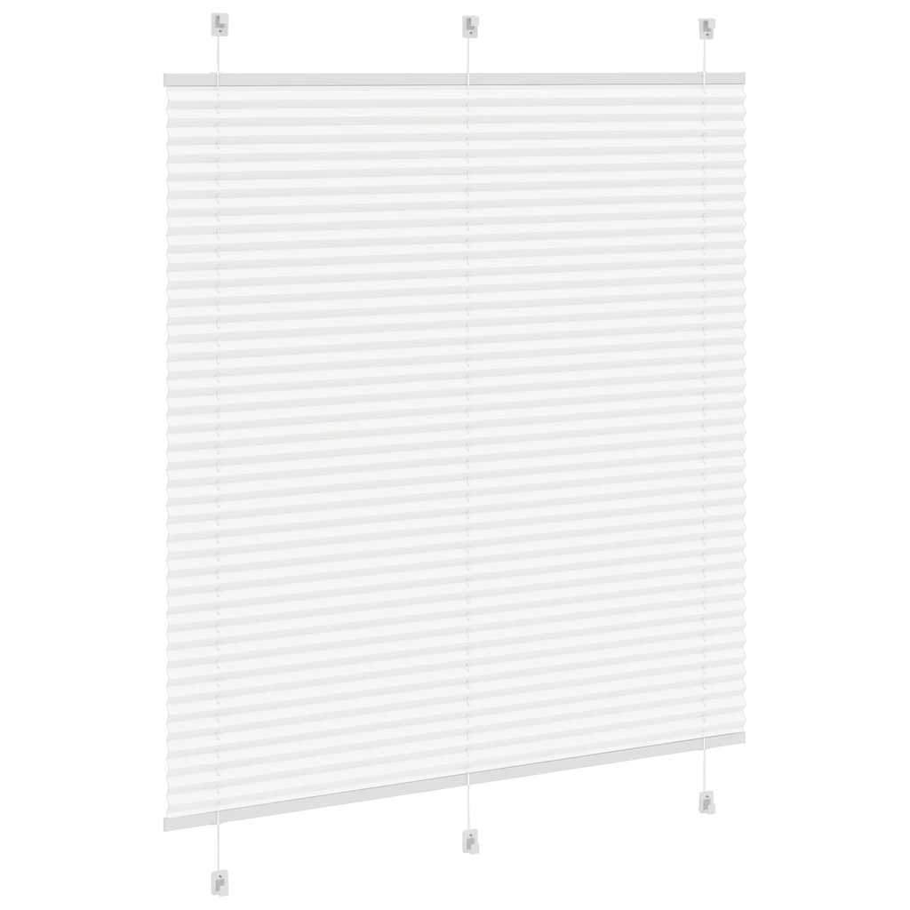 vidaXL Πλισέ περσίδα Λευκό 120x150 cm Πλάτος υφάσματος 119,4 cm