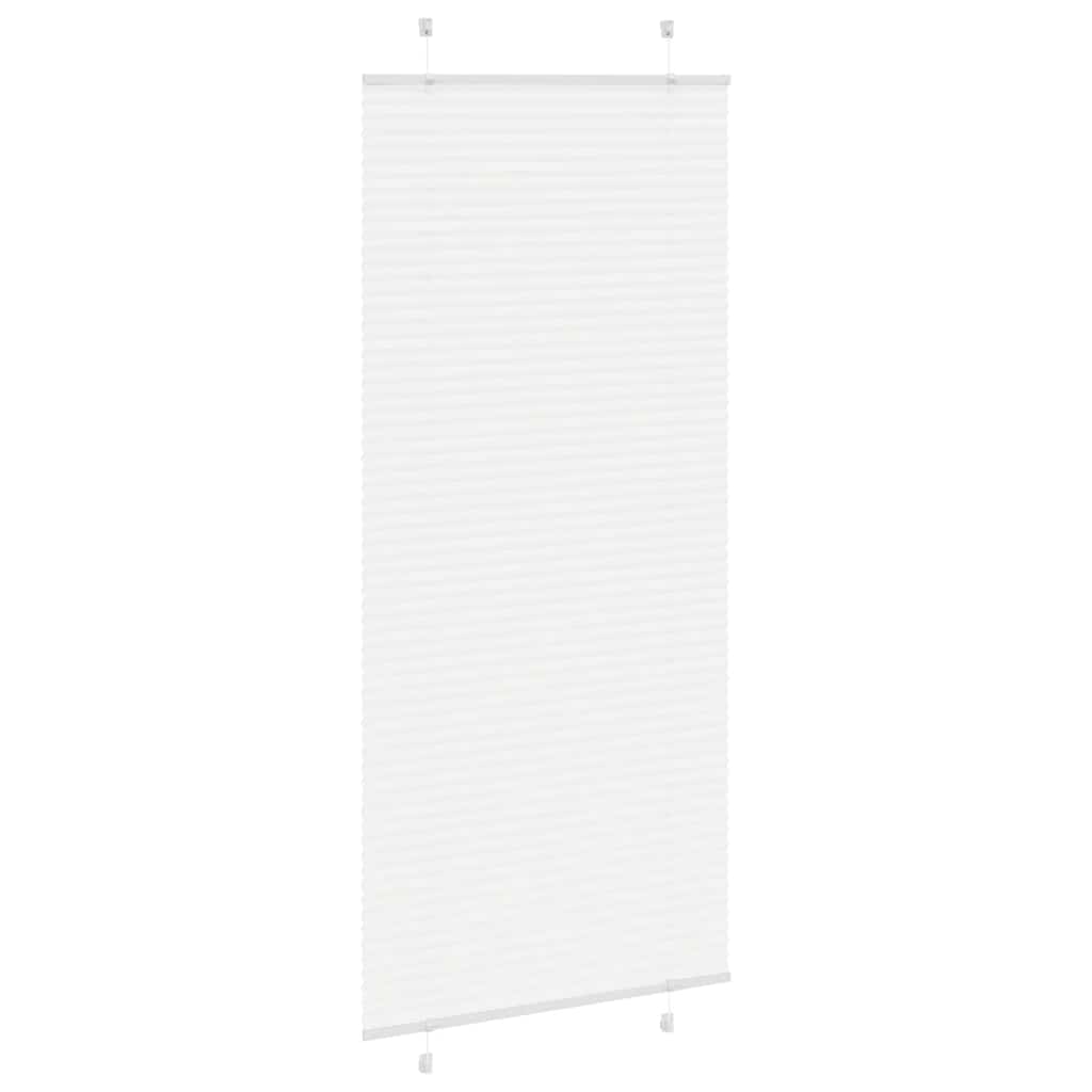 vidaXL Πλισέ περσίδα Λευκό 90x200 cm Πλάτος υφάσματος 89,4 cm