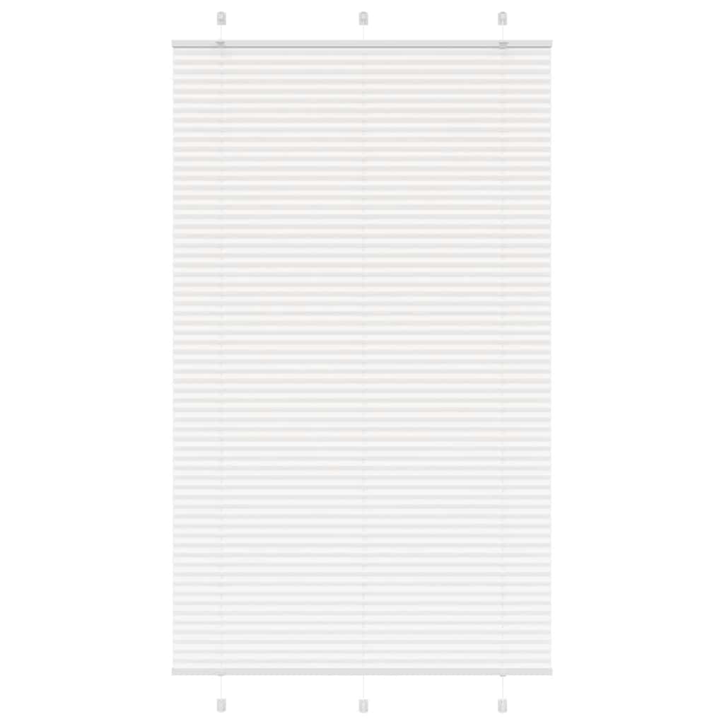vidaXL Πλισέ περσίδα Λευκό 120x200 cm Πλάτος υφάσματος 119,4 cm