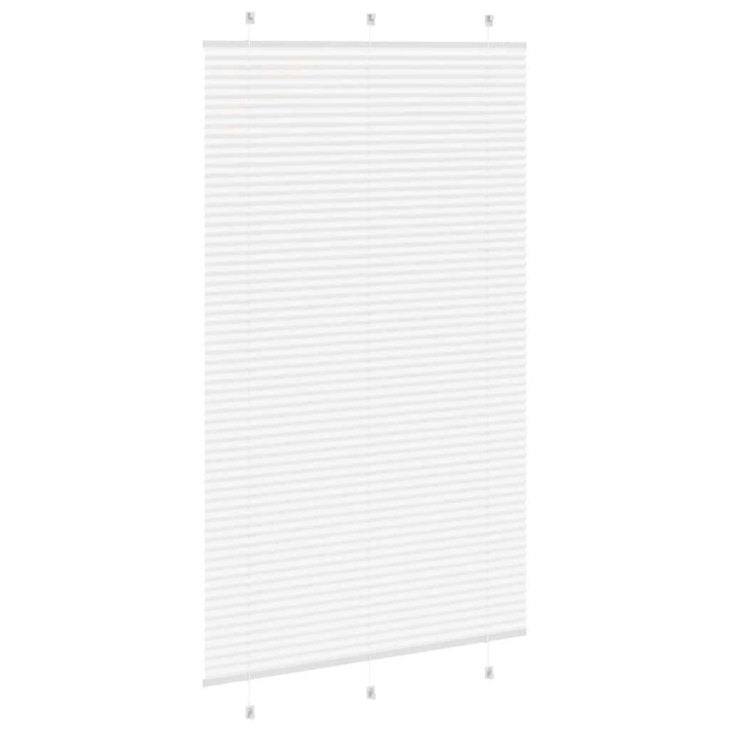 vidaXL Πλισέ περσίδα Λευκό 120x200 cm Πλάτος υφάσματος 119,4 cm