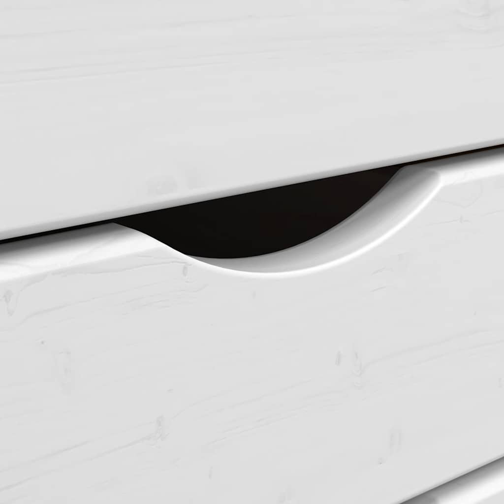 vidaXL Ντουλάπι Κυλιόμενο με Συρτάρια MOSS Μελί Καφέ Μασίφ Ξύλο Πεύκου