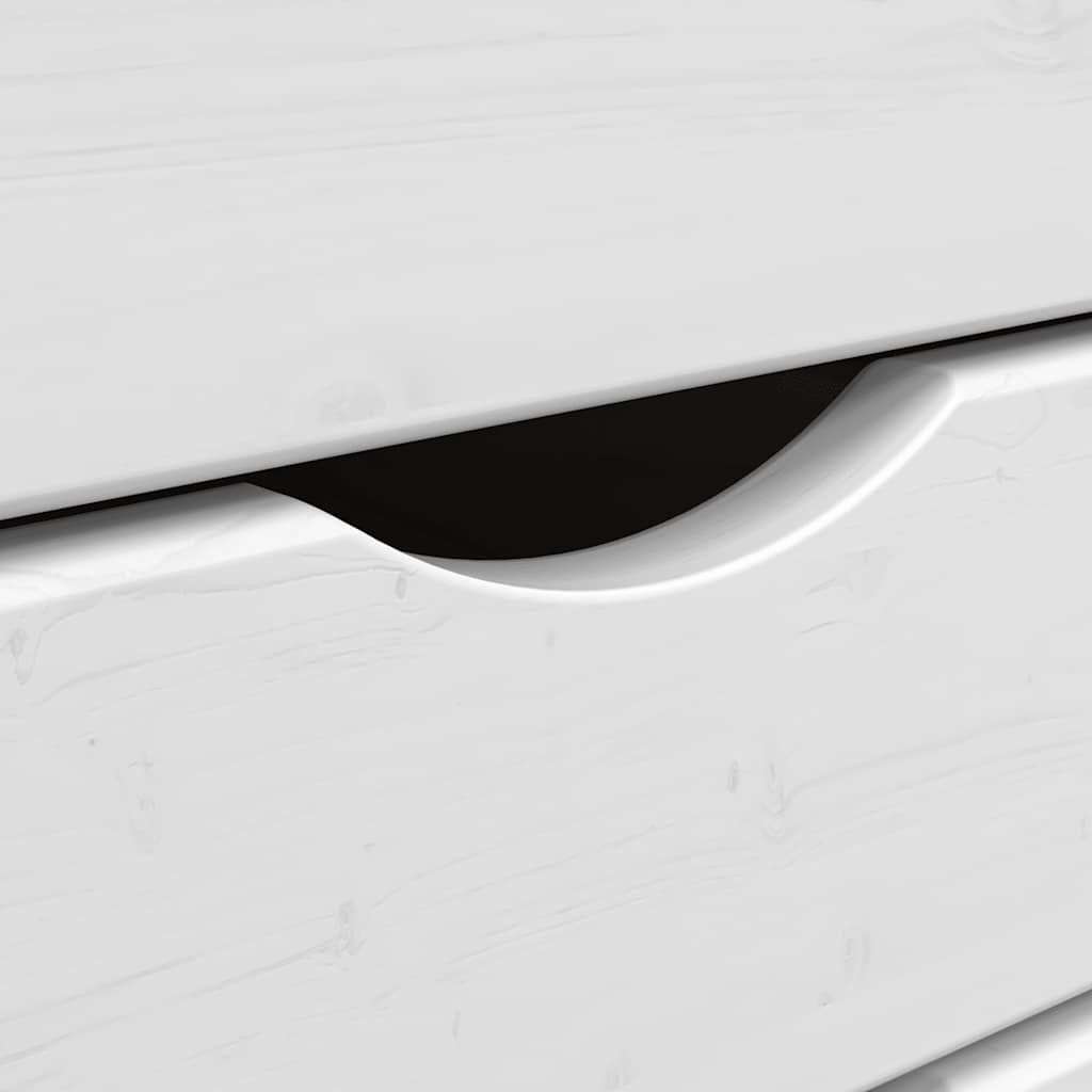 vidaXL Ντουλάπι Κυλιόμενο με Συρτάρια MOSS Μελί Καφέ Μασίφ Ξύλο Πεύκου