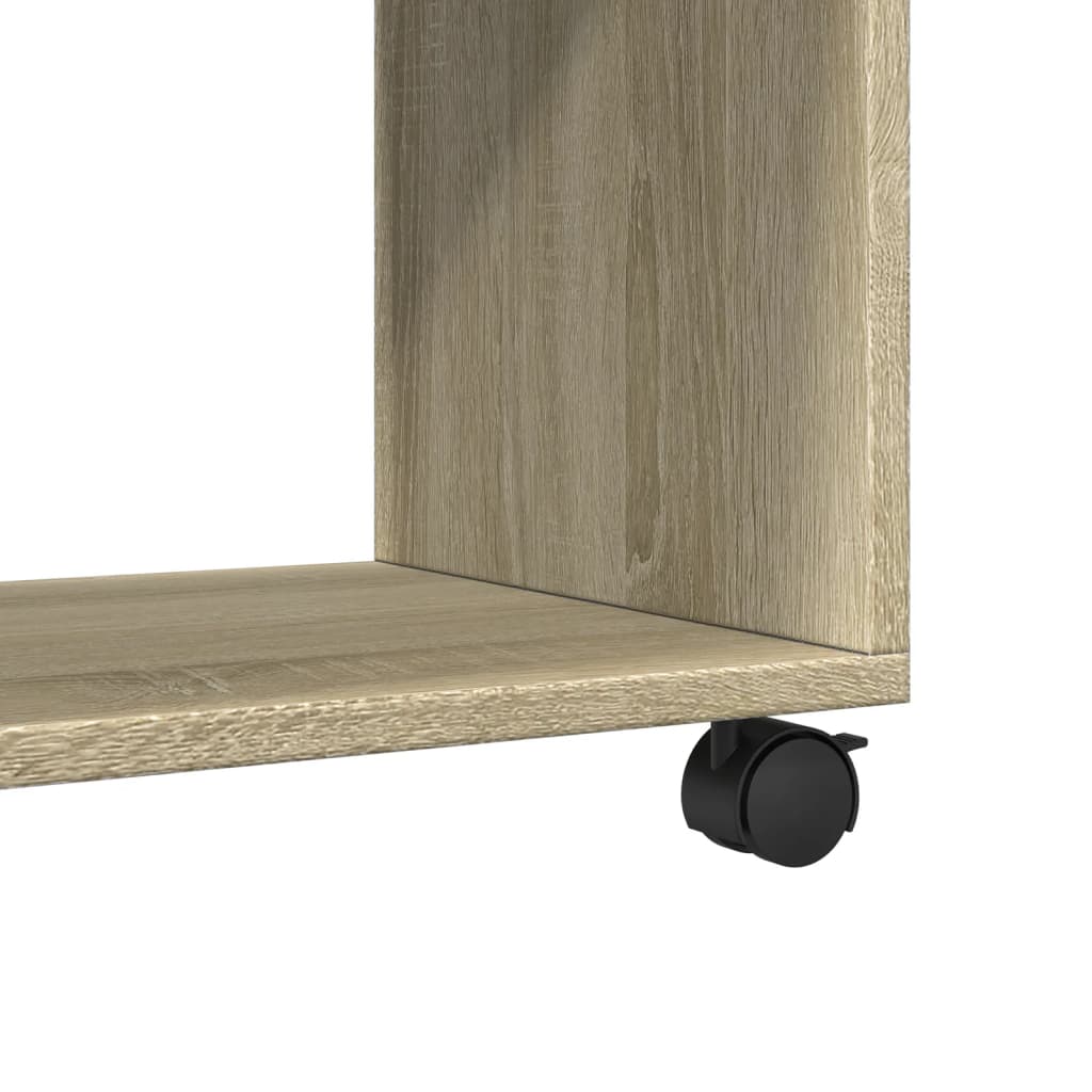 vidaXL Ντουλάπι Τροχήλατο Sonoma Δρυς 72x33x42,5 εκ. Επεξ. Ξύλο