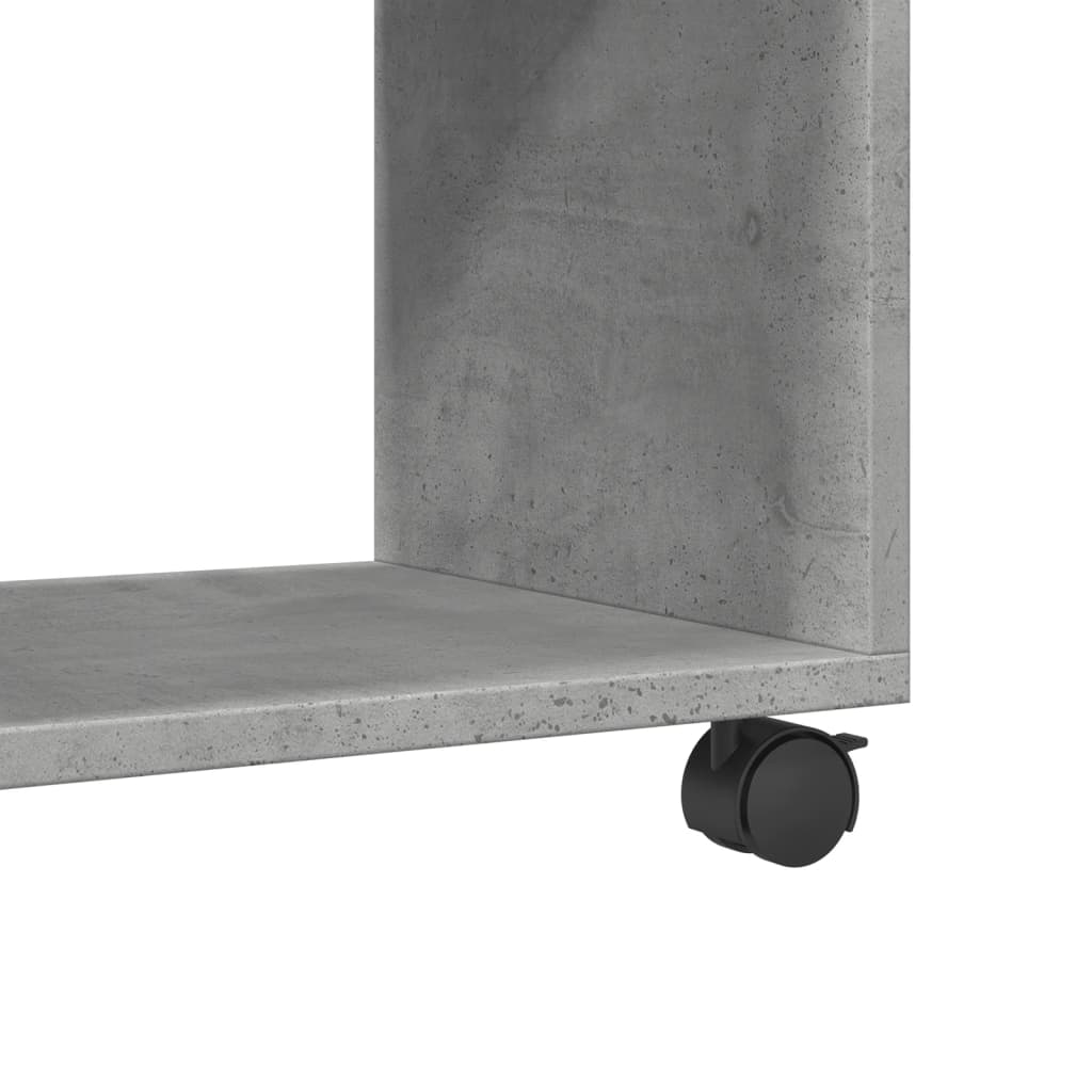 vidaXL Ντουλάπι Τροχήλατο Γκρι Σκυρ. 72x33x42,5 εκ. από Επεξ. Ξύλο