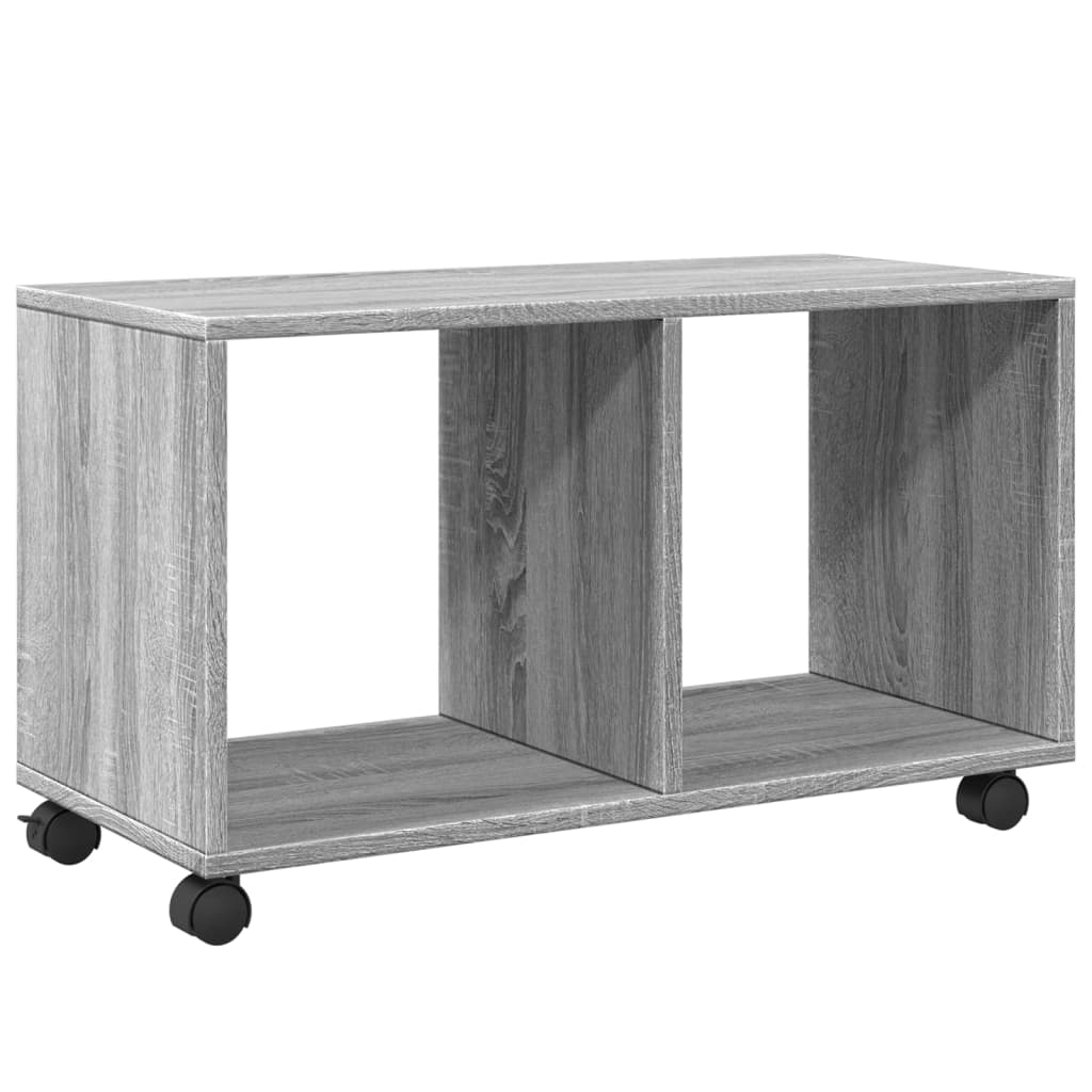 vidaXL Ντουλάπι Με Ροδάκια Γκρι Sonoma 72x33x42,5 εκ. Επεξεργ. Ξύλο