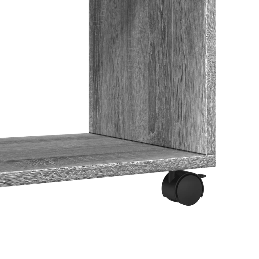 vidaXL Ντουλάπι Με Ροδάκια Γκρι Sonoma 72x33x42,5 εκ. Επεξεργ. Ξύλο