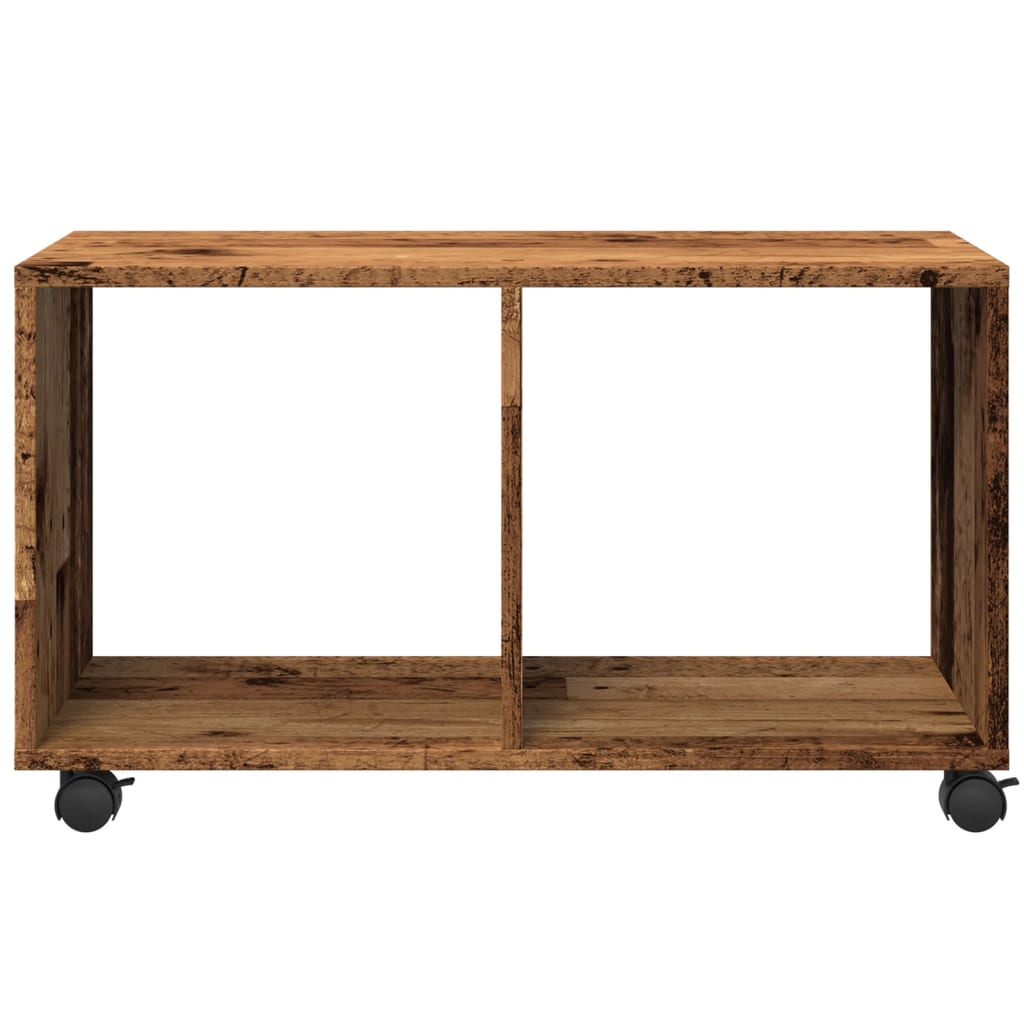 vidaXL Ντουλάπι Τροχήλατο Όψη Παλαιού Ξύλου 72x33x42,5 εκ. Επεξ. Ξύλο