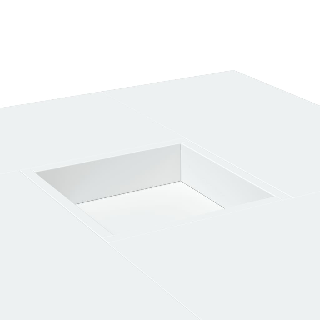 vidaXL Τραπεζάκι Σαλονιού Λευκό 80x80x40 εκ. από Επεξεργασμένο Ξύλο