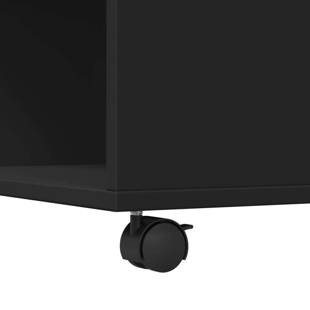 vidaXL Τραπεζάκι Σαλονιού Μαύρο 80x80x40 εκ. από Επεξεργασμένο Ξύλο