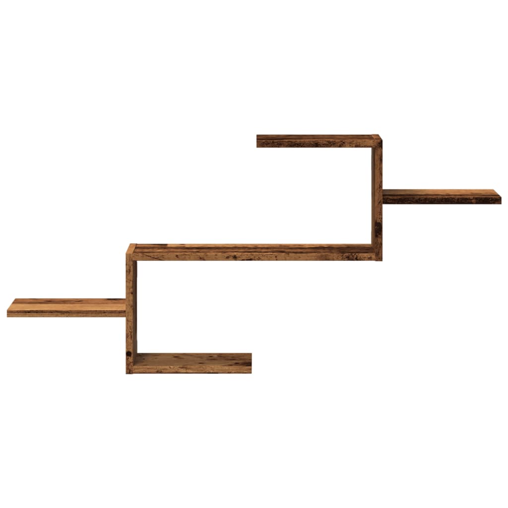 vidaXL Ραφιέρα Τοίχου Όψη Παλαιού Ξύλου 104x15x49 εκ. από Επεξ. Ξύλο