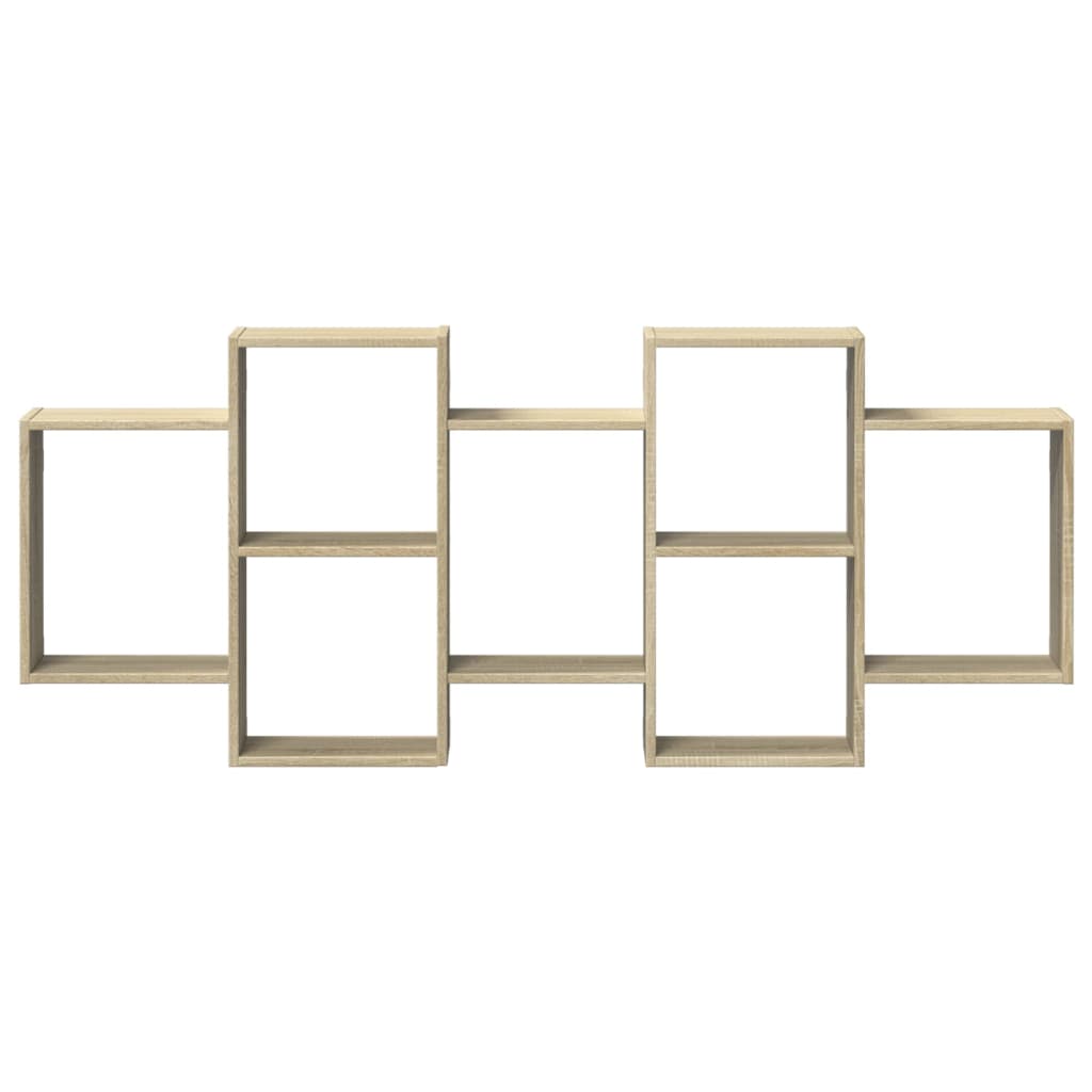 vidaXL Ραφιέρα Τοίχου Sonoma Δρυς 159x18x65 εκ. από Επεξεργ. Ξύλο