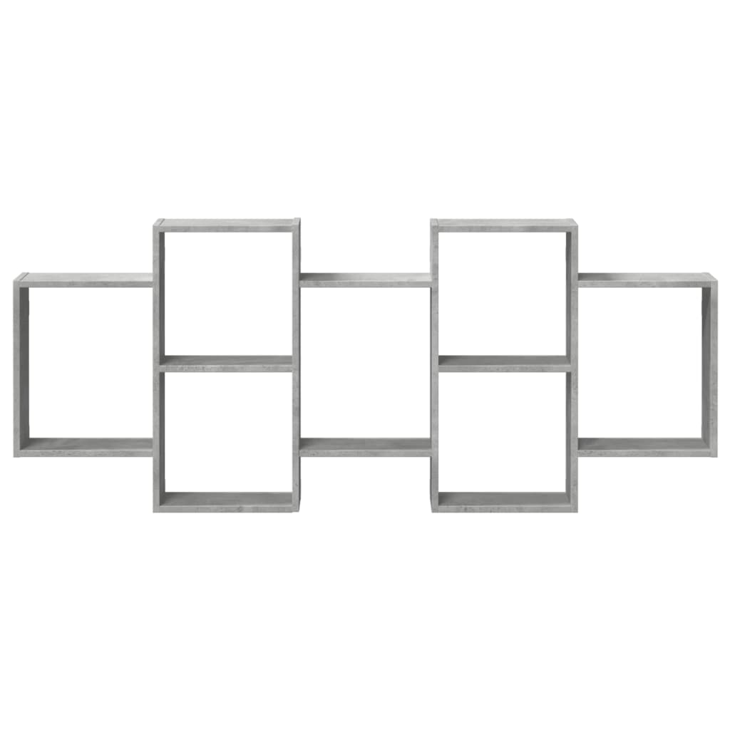 vidaXL Ραφιέρα Τοίχου Γκρι Σκυροδέματος 159x18x65 εκ. από Επεξ. Ξύλο