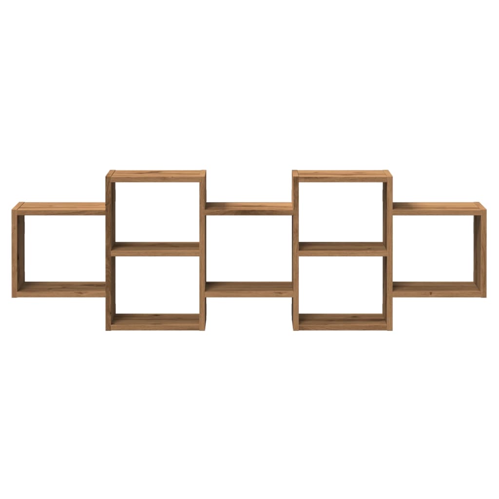 vidaXL Ράφι Τοίχου Αρτισιανή Δρυς 129x18x42 εκ. από Επεξεργασμένο Ξύλο