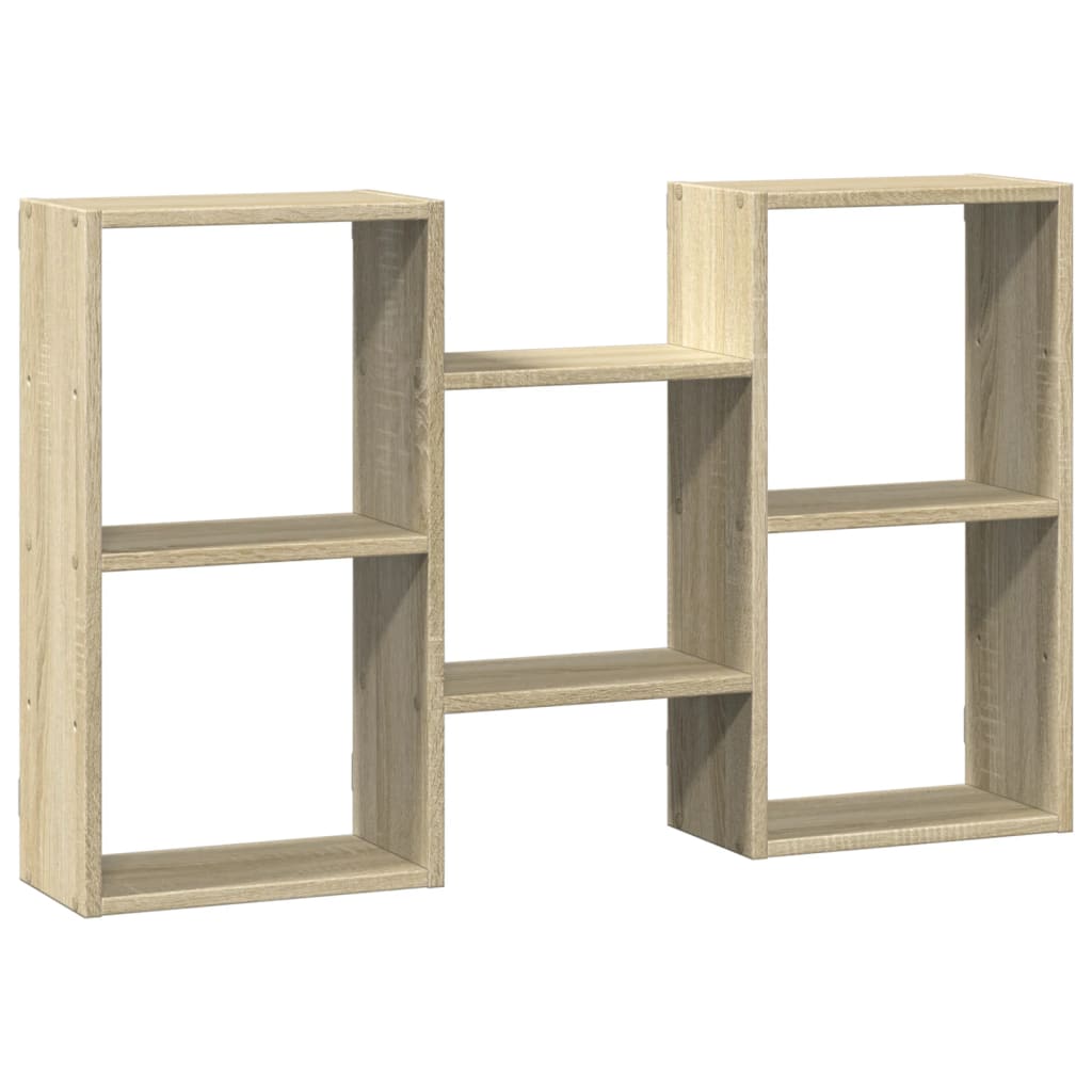 vidaXL Ραφιέρα Τοίχου Sonoma Δρυς 96x18x60 εκ. από Επεξεργασμένο Ξύλο
