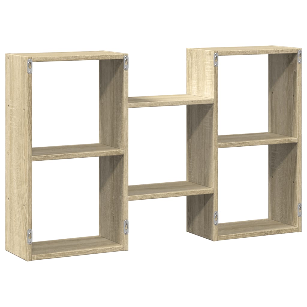 vidaXL Ραφιέρα Τοίχου Sonoma Δρυς 96x18x60 εκ. από Επεξεργασμένο Ξύλο
