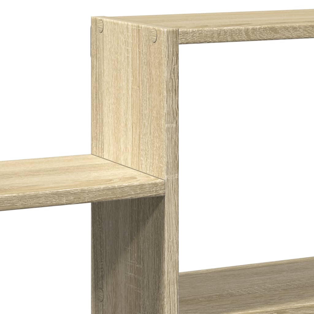 vidaXL Ραφιέρα Τοίχου Sonoma Δρυς 96x18x60 εκ. από Επεξεργασμένο Ξύλο