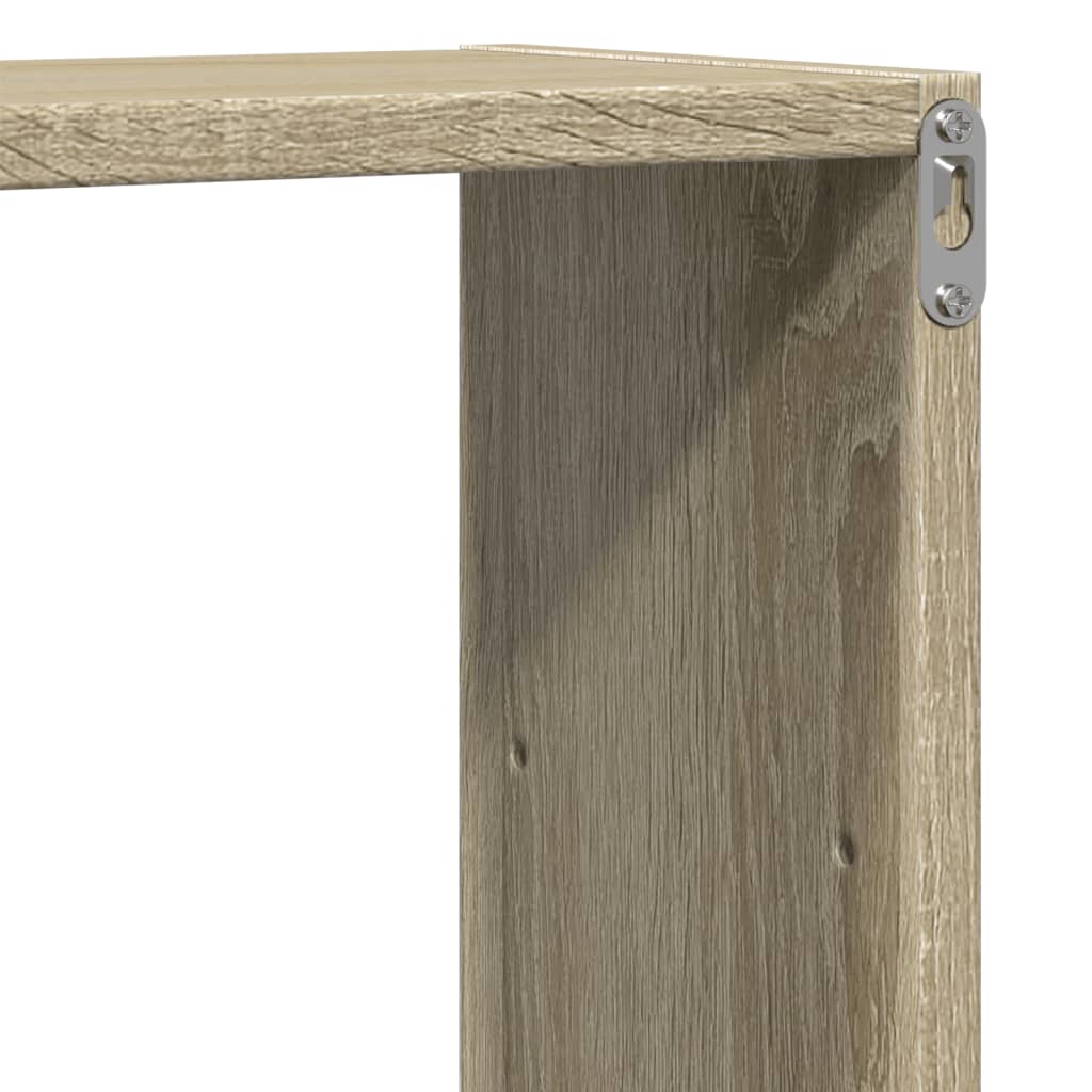 vidaXL Ραφιέρα Τοίχου Sonoma Δρυς 96x18x60 εκ. από Επεξεργασμένο Ξύλο