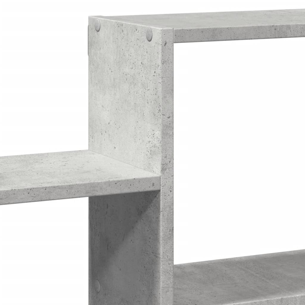 vidaXL Ραφιέρα Τοίχου Γκρι Σκυροδέματος 96x18x60 εκ. από Επεξ. Ξύλο