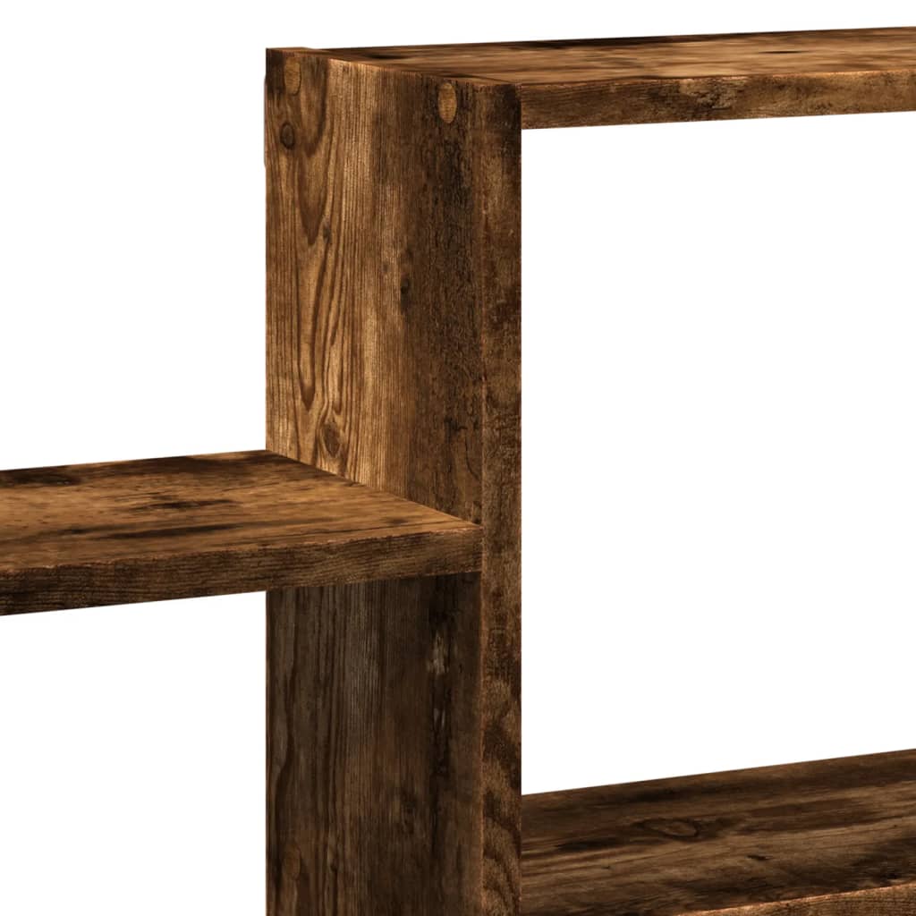 vidaXL Ραφιέρα Τοίχου Καπνιστή Δρυς 96x18x60 εκ. Επεξεργασμένο Ξύλο