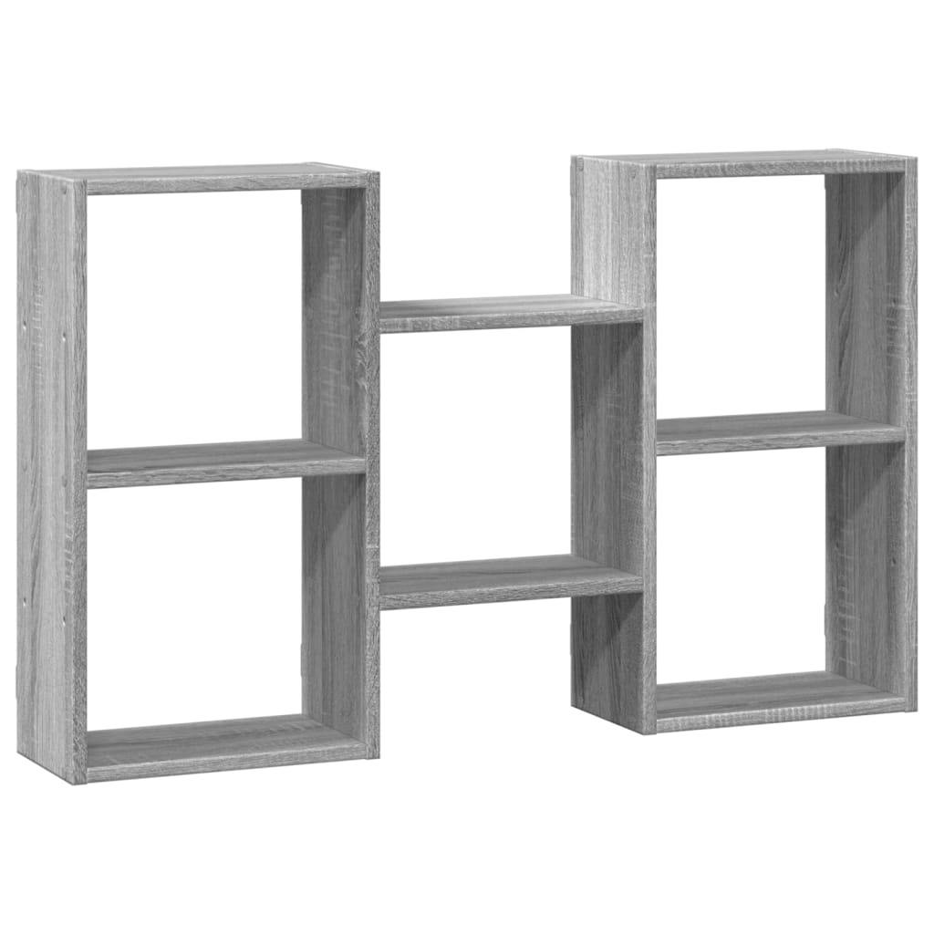 vidaXL Ραφιέρα Τοίχου Γκρι Sonoma 96x18x60 εκ. Επεξεργασμένο Ξύλο