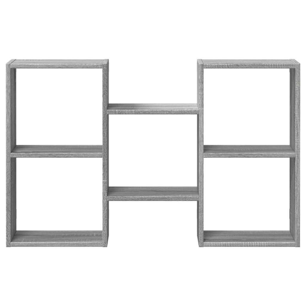 vidaXL Ραφιέρα Τοίχου Γκρι Sonoma 96x18x60 εκ. Επεξεργασμένο Ξύλο