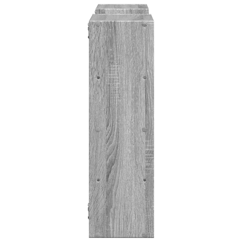 vidaXL Ραφιέρα Τοίχου Γκρι Sonoma 96x18x60 εκ. Επεξεργασμένο Ξύλο