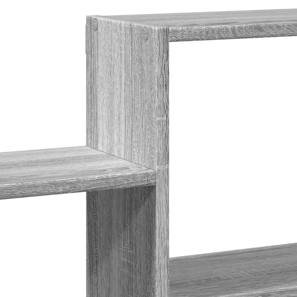 vidaXL Ραφιέρα Τοίχου Γκρι Sonoma 96x18x60 εκ. Επεξεργασμένο Ξύλο