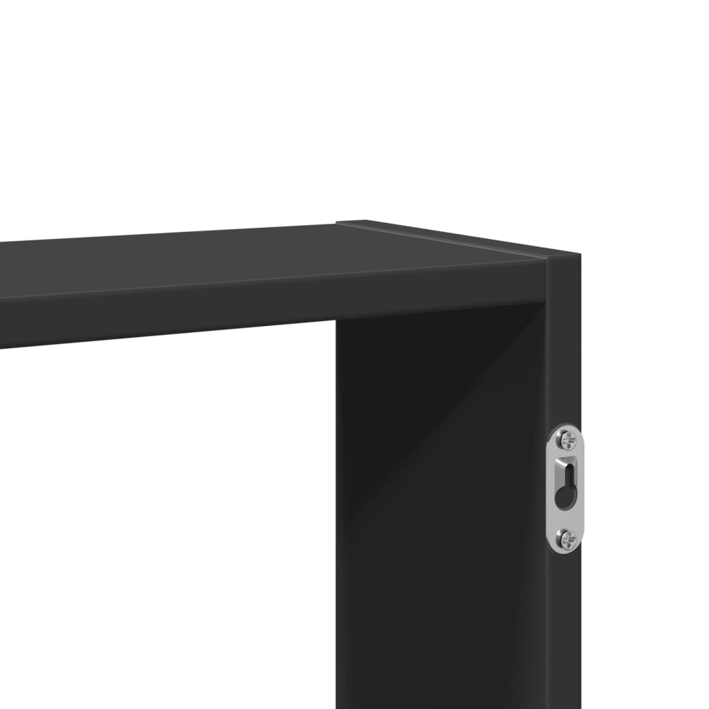 vidaXL Ραφιέρα Τοίχου Μαύρο 99x15x60 εκ. από Επεξεργασμένο Ξύλο