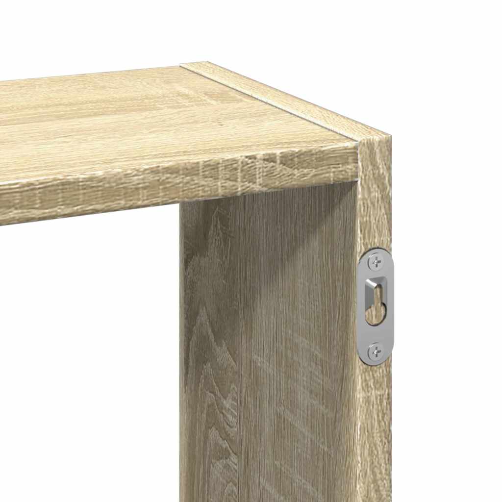 vidaXL Ραφιέρα Τοίχου Sonoma Δρυς 159x18x66 εκ. από Επεξεργ. Ξύλο